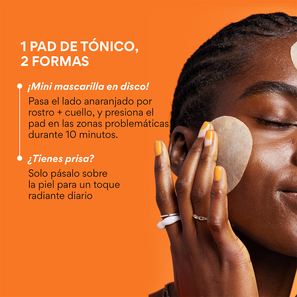 DAILY VITAMIN C KOREAN BRIGHTENING TONER PADS WITH NIACINAMIDE FOR DARK SPOTS (PADS DE T&Oacute;NICO CON VITAMINA C)